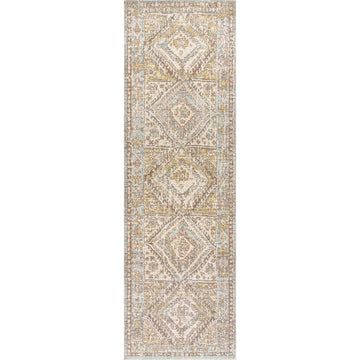 Darija Ornate Geometric Medallion Area Rug
